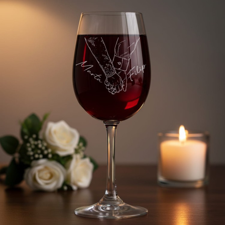 Kieliszek do wina 280ml Dłonie zakochanych gen.jpg