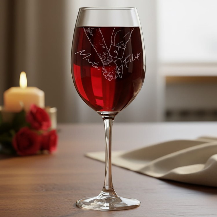 Kieliszek do wina 370ml Dłonie zakochanych gen.jpg
