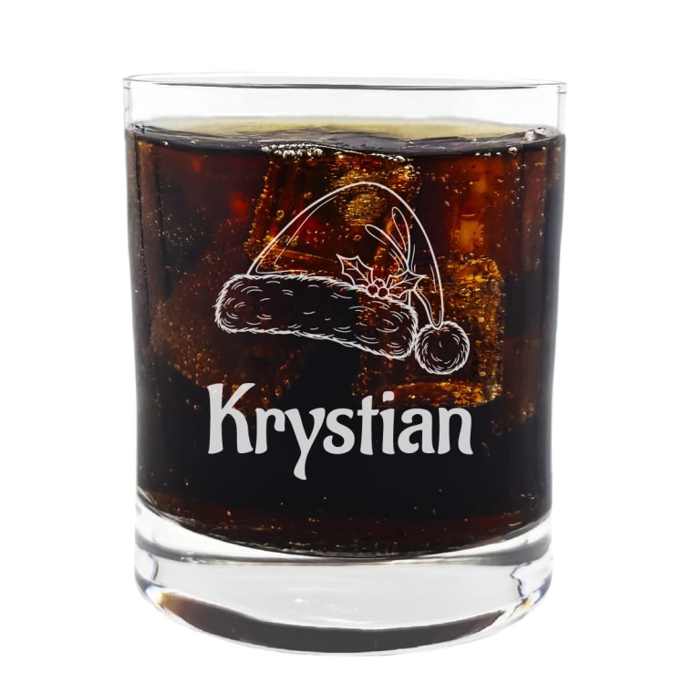 Szklanka Whisky 250ml Czapka Mikołaja.jpg