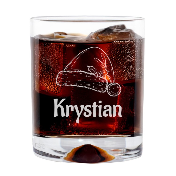 Szklanka Whisky 350ml Czapka Mikołaja.jpg
