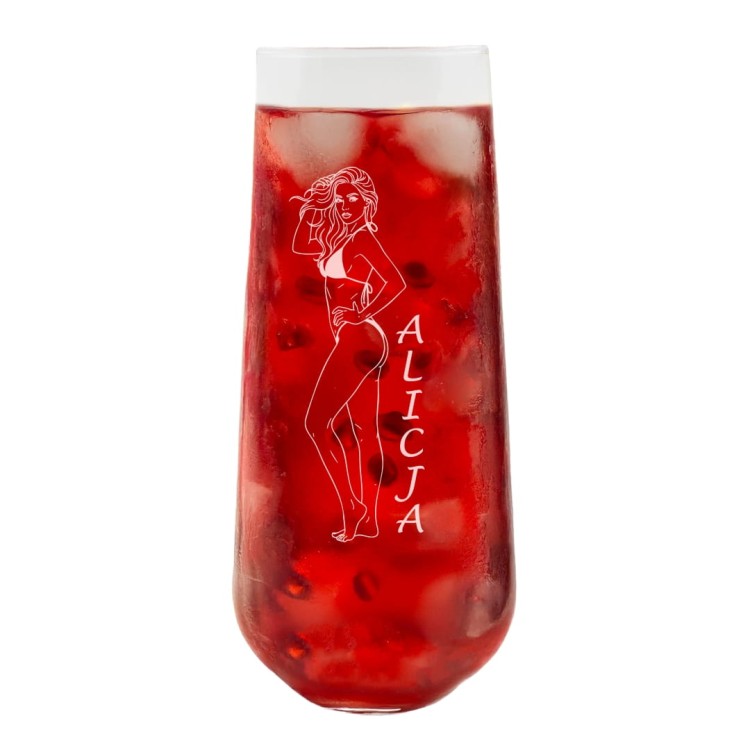 Szklanka do drinków SHAKE 380ml Piękna kobieta w bikini.jpg