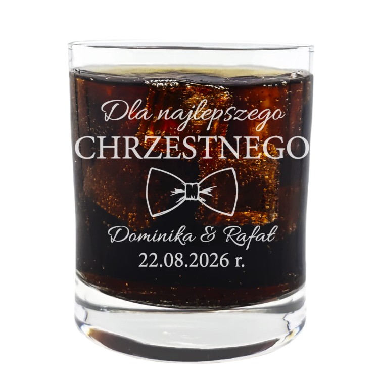 Szklanka Whisky 250ml dla najlepszego CHRZESTNEGO.jpg