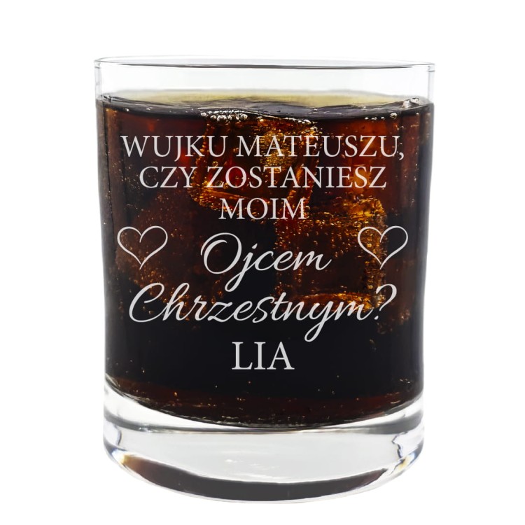 Szklanka Basic 250ml Czy zostaniesz moim chrzestnym.jpg