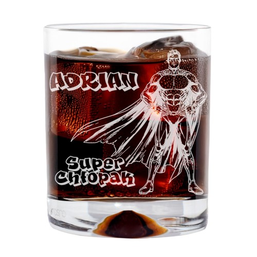 Szklanka do whisky 350ml SUPER Chłopak.jpg