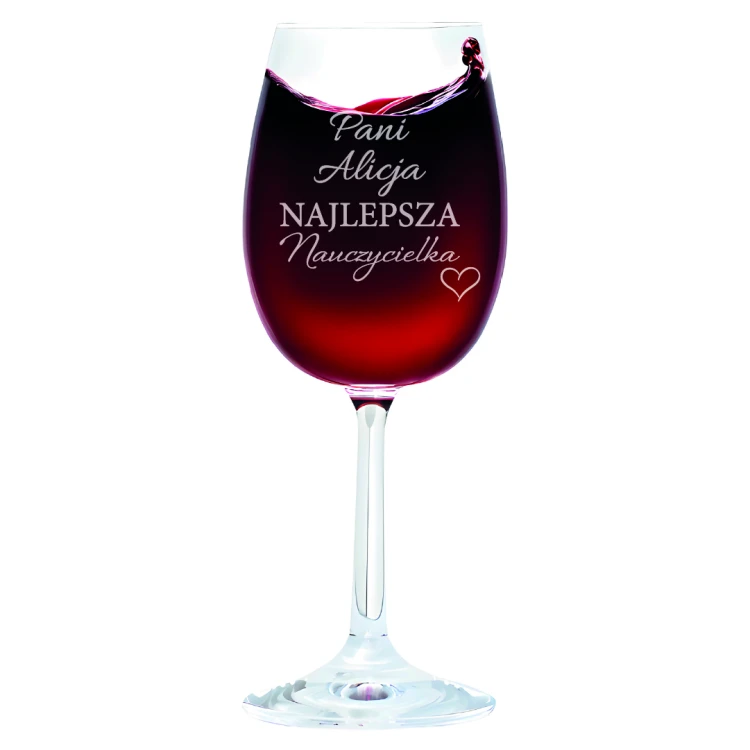 Kieliszek do wina 280ml Najlepsza Nauczycielka.jpg