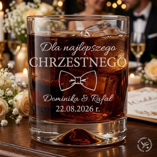 Szklanka do whisky 350ml dla najlepszego CHRZESTNEGO.jpg