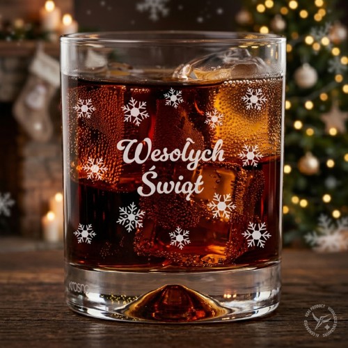 Szklanka do whisky 350ml Wesołych Świąt gen.jpg