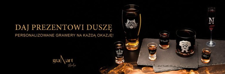 Kieliszek do whisky grawerowany 100ml Pure KROSNO urodziny ślub kawalerski