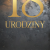 Dekoracja podpis/litery na urodziny rocznicę - złote/srebrne lustro