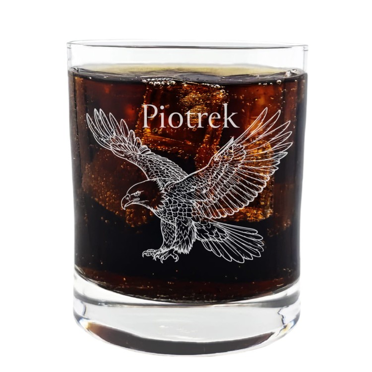 Szklanka do Whisky z grawerem Orzeł