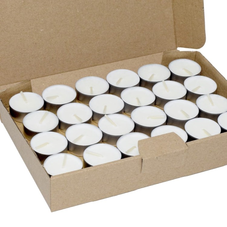 TEALIGHT podgrzewacze sojowe bezzapachowe 48 szt