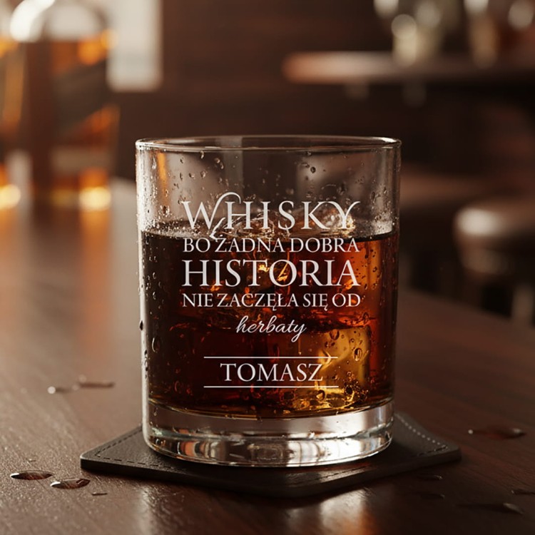 Szklanka Whisky 250ml Żadna dobra historia.jpg