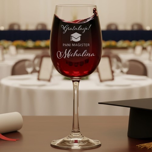 Kieliszek do wina 280ml Gratulacje Magister.jpg