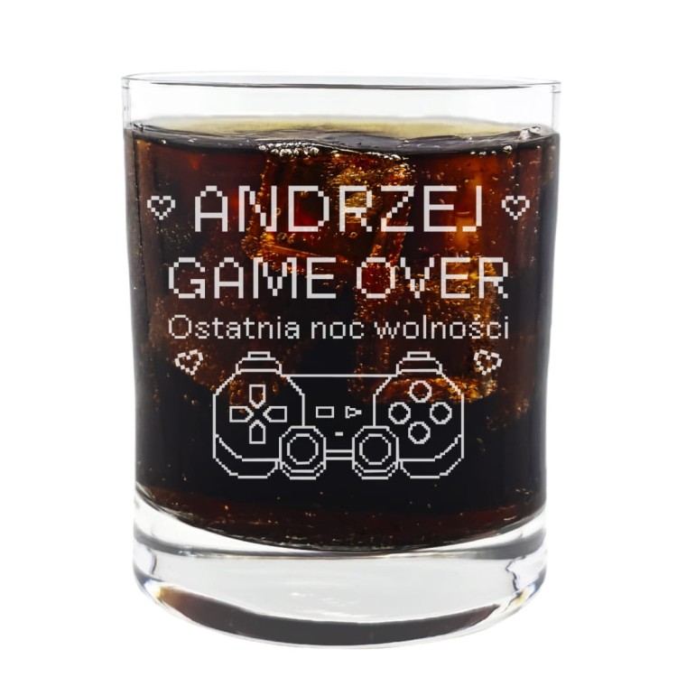 Szklanka Whisky 250ml GAME OVER.jpg