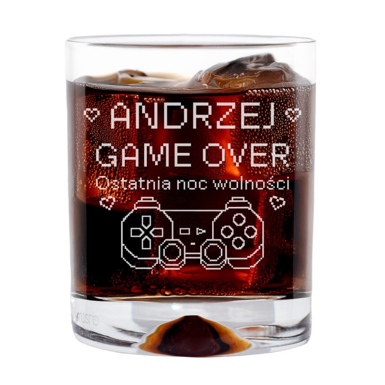 Szklanka Whisky 350ml GAME OVER.jpg