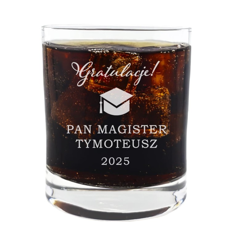Szklanka Whisky 250ml Gratulacje Magister.jpg
