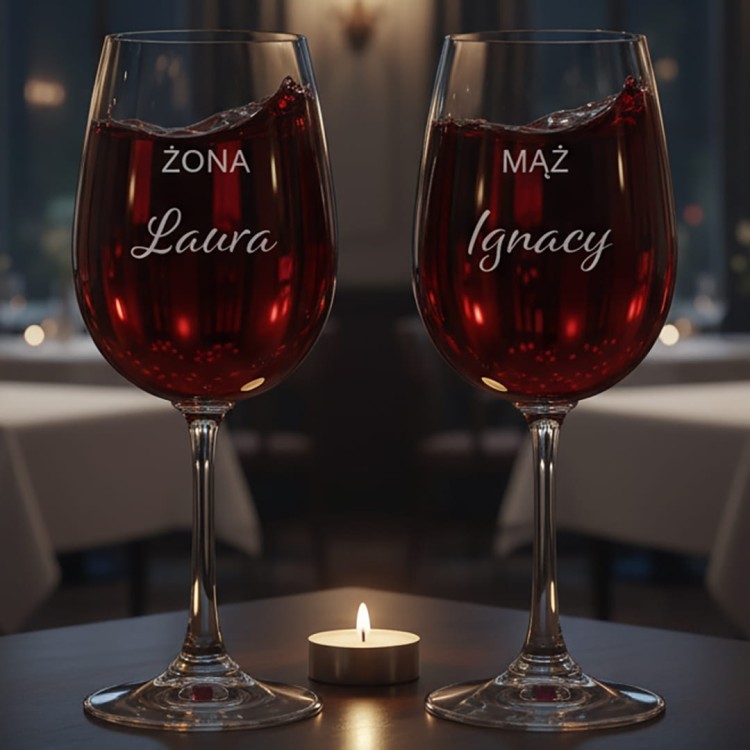 Kieliszek do wina 280ml Żona i Mąż.jpg